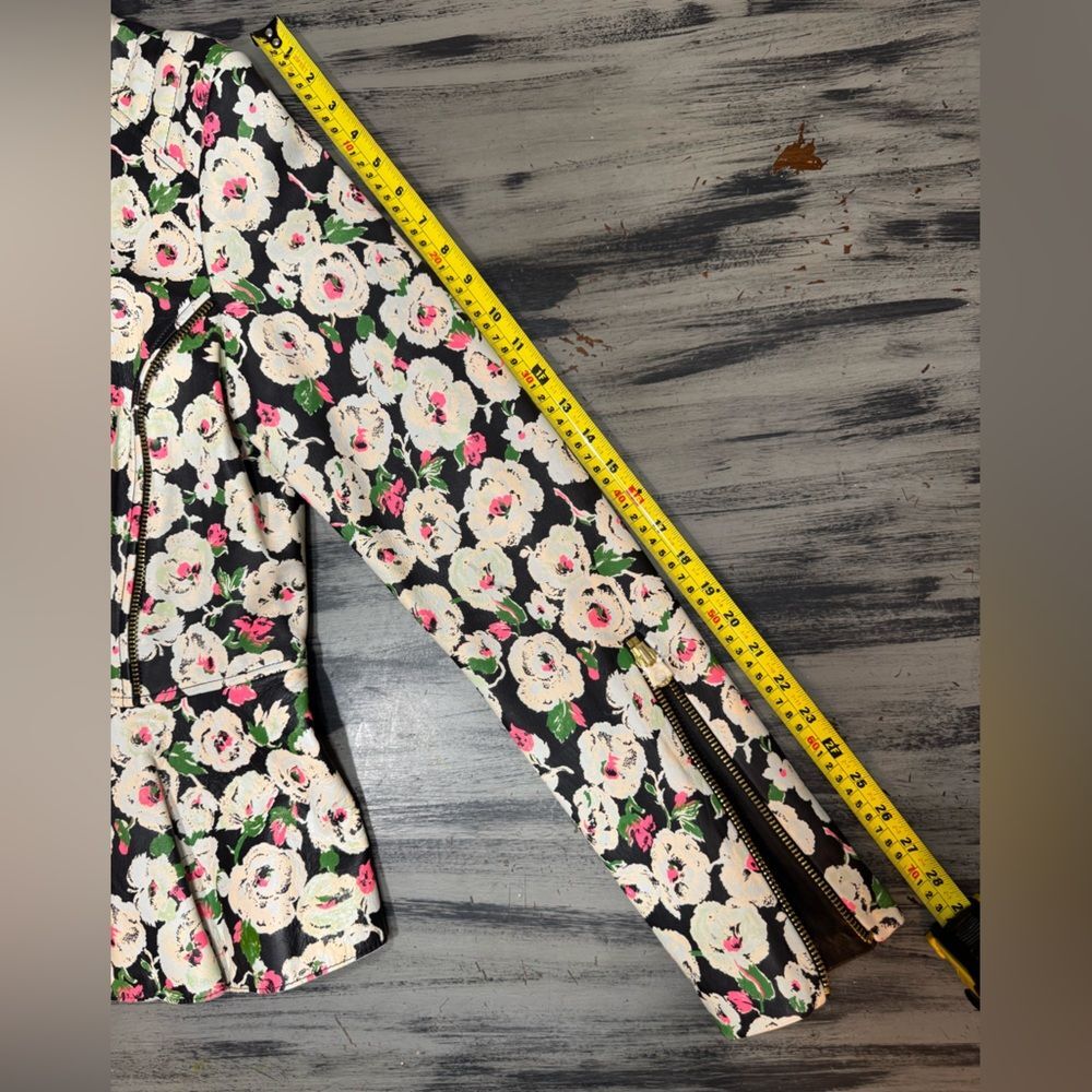Vintage Y2K Juicy Couture “Covent Garden” Edgy Floral Leather Jacket - Picture 12 of 16